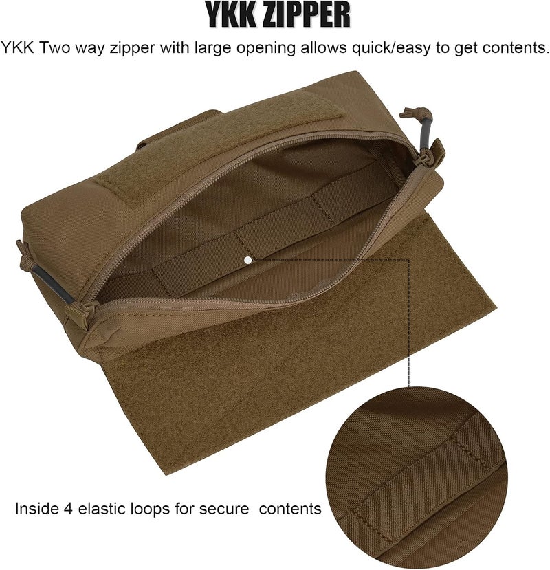 PETAC GEAR Tactical Mini Drop Pouch Fanny Pack Tool Pouch for Tactial Vest Chest Rig - Image 3